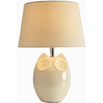 Village At Home The Lighting and Interior Group Hector Table Lamp - Cream