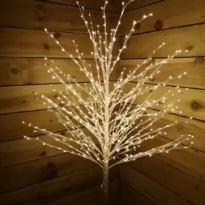 Snowtime - Christmas 1.5m/5ft White Micro Dot Tree 580 Warm White LEDs