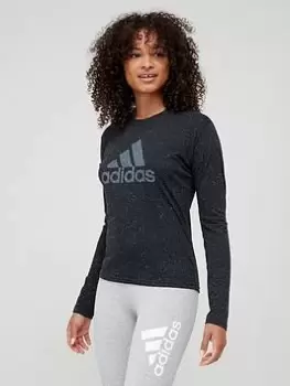 adidas Winners 3.0 Long Sleeve T-Shirt - Black, Size S, Women