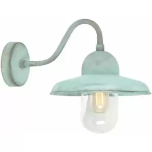 Outdoor IP44 Wall Light Sconce Verdigris LED E27 100W Bulb External d02468