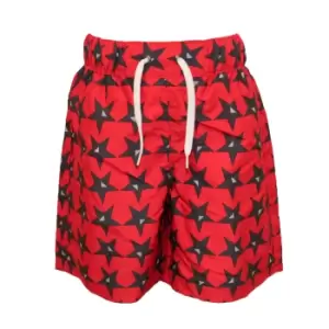 Trespass Childrens Boys Hitter Swimming Shorts (5/6 Years) (Red)