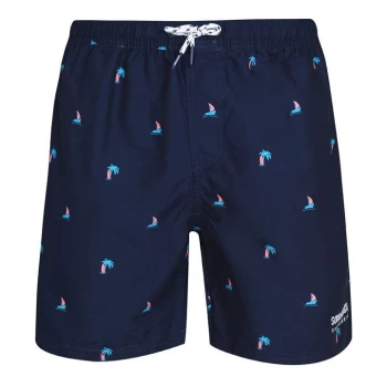 SoulCal Shorts - Navy Sail Boat