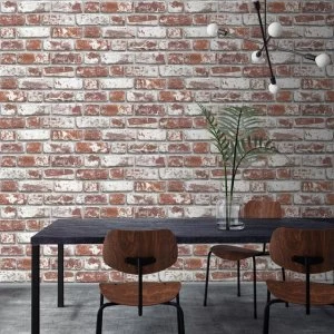 Fresco Red House Brick Wallpaper