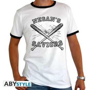 The Walking Dead - Negans Saviors Mens Large T-Shirt - White