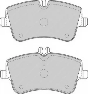 Ferodo FDB1428 Brake Pad Set Front Axle Premier Car