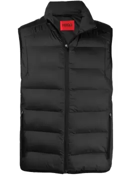 BOSS Water Repellent Quilted Gilet Black
