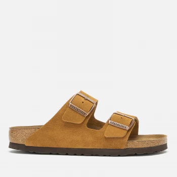 Birkenstock Womens Arizona Sfb Suede Double Strap Sandals - Mink - EU 40/UK 7