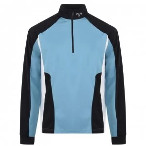 Callaway Long Sleeve Zip Top Mens - Delphinium Blue