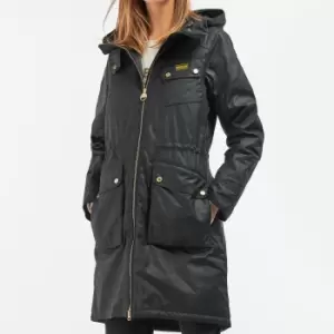 Barbour International Womens B.Intl Monaco Wax Coat - Black - UK 14