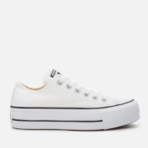 Converse Womens Chuck Taylor All Star Lift Ox Trainers - White/Black/White - UK 7