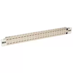 Tripp Lite N254-048-SH-6A 48-Port 1U Rack-Mount STP Shielded Cat6a Feedthrough Patch Panel RJ45 Ethernet TAA