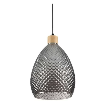 Ideal Lux BERGEN-1 - Indoor Dome Ceiling Pendant Lamp 1 Light Grey, E27