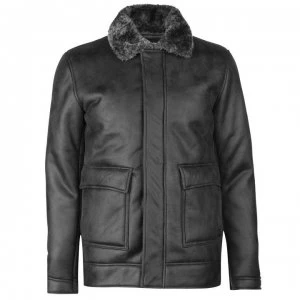 Firetrap Blackseal Shearling Jacket - Grey