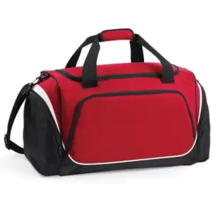 Quadra Pro Team Holdall / Duffle Bag (55 Litres) (Pack of 2) (One Size) (Classic Red/Black/White) - Classic Red/Black/White