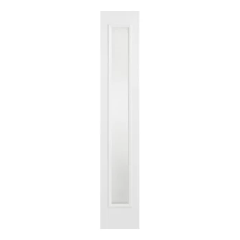 LPD Victorian Fully Finished White Composite Frosted Glazed External Sidelight - 2032mm x 356mm (80 inch x 14 inch) LPD Doors GRPWHISLFRO