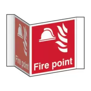 Fire Point (Projection Sign) - RPVC (200mm Face)