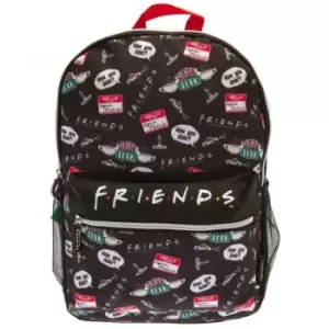 Friends Infographic Backpack (One Size) (Black)