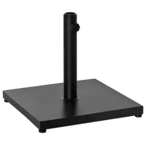 Outsunny 18Kg Heavy Duty Steel Square Patio Umbrella Base Stand Black