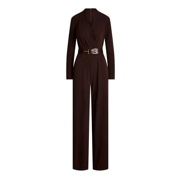 Lauren by Ralph Lauren Mariella Jumpsuit - Brown 12