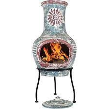 La Hacienda Mo Clay Chimenea Swirl Small