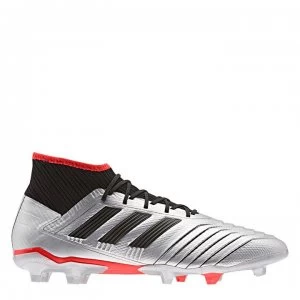 adidas Predator 19.2 FG Football Boots - Silver/Black