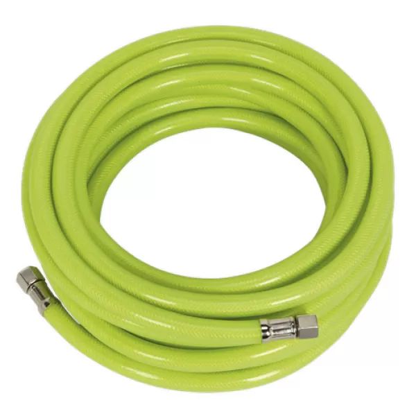 Sealey AHFC10 Air Hose High Visibility 10mtr x &#216;8mm with 1/4BSP Unions