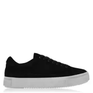 AllSaints Trish Leather Trainer - Black