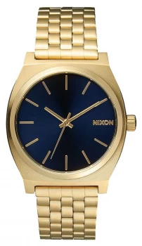 Nixon Time Teller All Light Gold / Cobalt Gold IP Watch