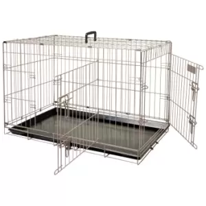 Flamingo Pet Crate Ebo Metallic 77X47X55cm - Metallic Brown