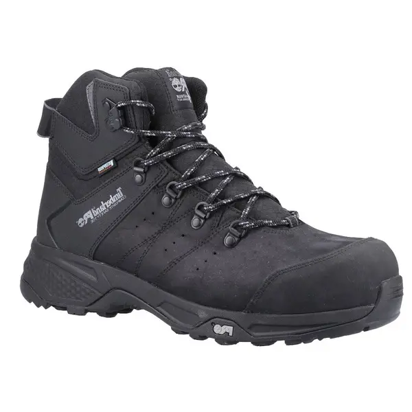 Timberland Trailwind Comp-toe Work Hiker For Men In Black Black, Size 6.5