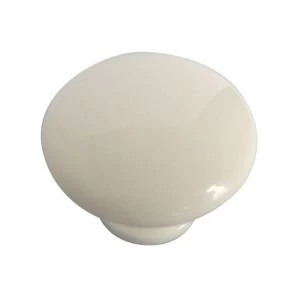 BQ White Round Internal Knob Cabinet knob D34 mm