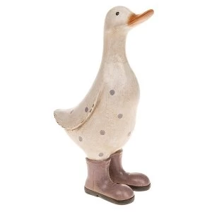 David's Polka Dot Duck Medium Lilac Ornament