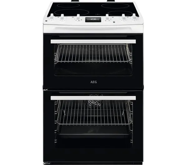 AEG 5000 SurroundCook CCX6540ACW 60cm Electric Cooker with Ceramic Hob - White - A Rated