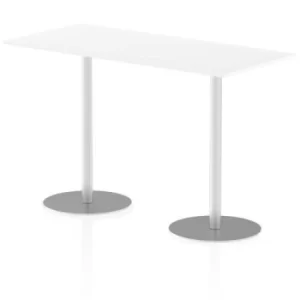 Italia Poseur Table Rectangle 1800/800 Top 1145 High White