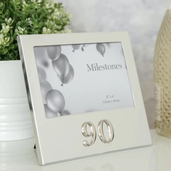 6" x 4" - Milestones Birthday Frame with 3D Number - 90