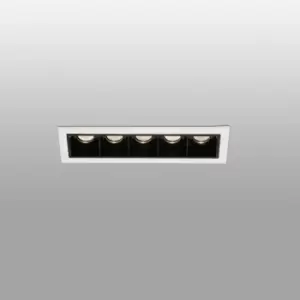 Recessed spot Troop white 5 bulbs 4,4cm