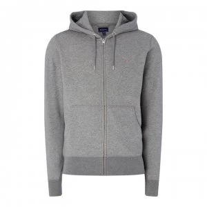 Gant Zip Through Hoodie - Grey 092