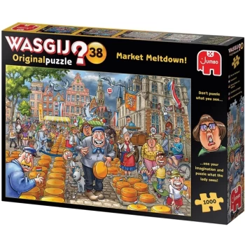 Jumbo Wasgij 38 Market Meltdown Jigsaw Puzzle - 1000 Pieces
