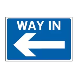 Way in Arrow Left - RPVC (600 x 450mm)