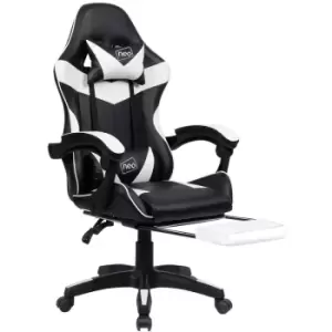 Neodirect - Neo White Sport Racing Gaming Office Chair With Footrest