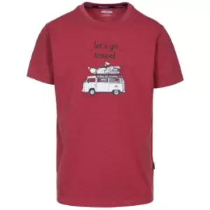 Trespass Mens Motorway T-Shirt (XL) (Red Marl)