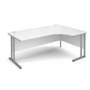 Maestro 25 SL Right Hand Ergonomic Desk 1800mm - Silver Cantilever fra