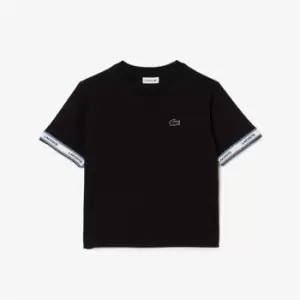 Lacoste Lacoste Tape Arm Tee JG24 - Black