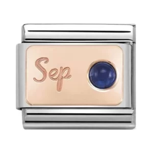 Nomination CLASSIC Rose Gold September Sapphire Charm 430508/09