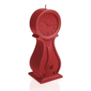 Clock Candle &ndash; Red