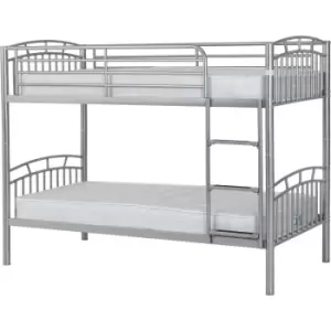 Ventura Metal Bunk Bed Frame in Silver