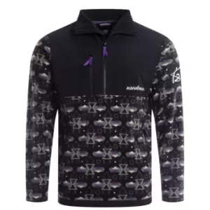 Karrimor K2 Zip Fleece Mens - Black/Purp AOP