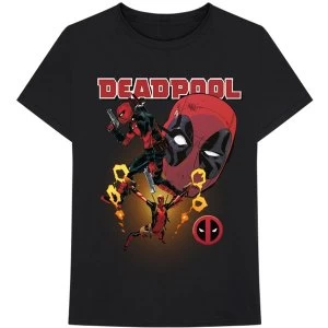 Marvel Comics - Deadpool Collage 2 Mens Small T-Shirt - Black