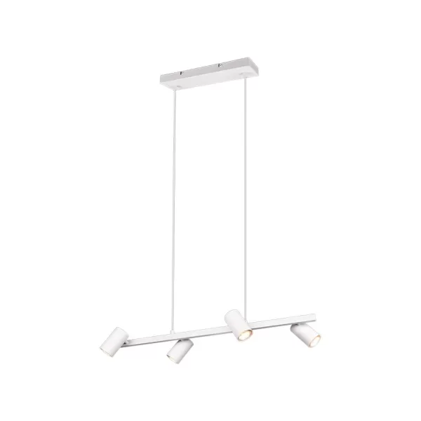 Marley Modern 4 Light Bar Pendant Ceiling Spotlight White Matt