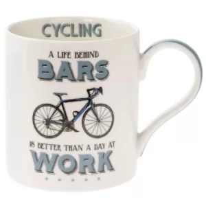 Cycling Fine China Mug by Lesser & Pavey